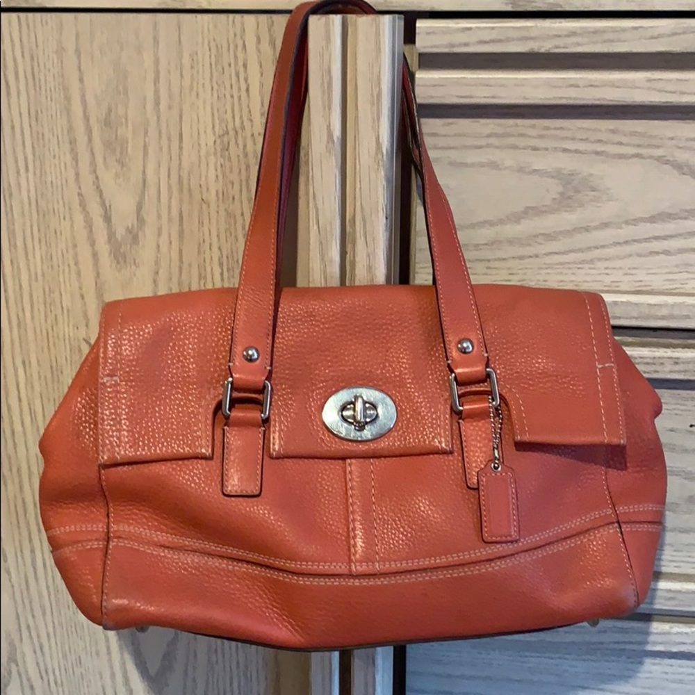 Orange Coach satchel